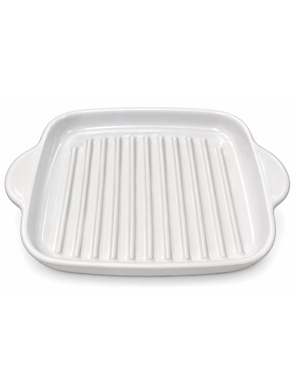 Vintage Corning Ware MR-3 White Ribbed Roasting Rack Insert 23 x 23 cm USA